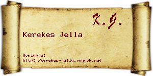 Kerekes Jella névjegykártya